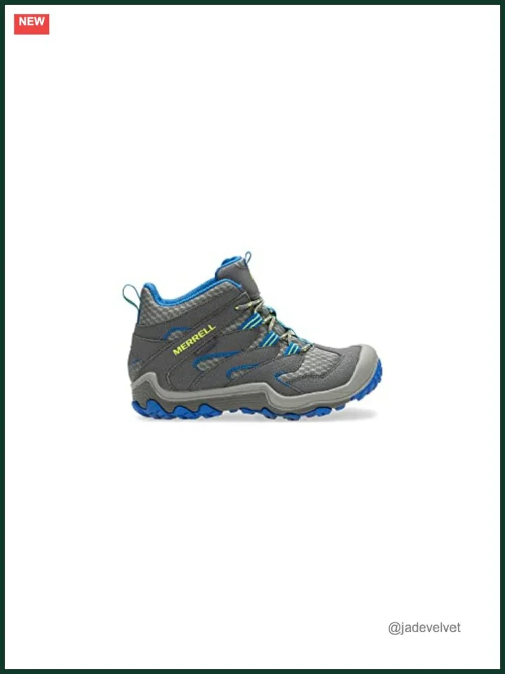 Waterproof Hiking Boot with Hook-and-Loop Closure